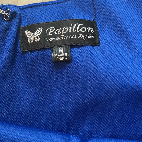 Papillon Ruched Stretch Dress with zipped back - Picture 3 of 5